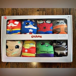 NEW Marvel Disney 100th Anniversary Cuutopia Mini Plush Superhero Set of 8 - 5”